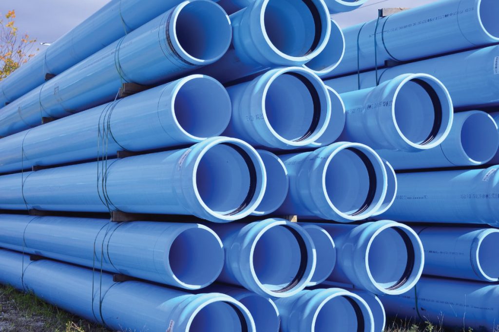 PVC 'AquBlu' rubber ring pipe